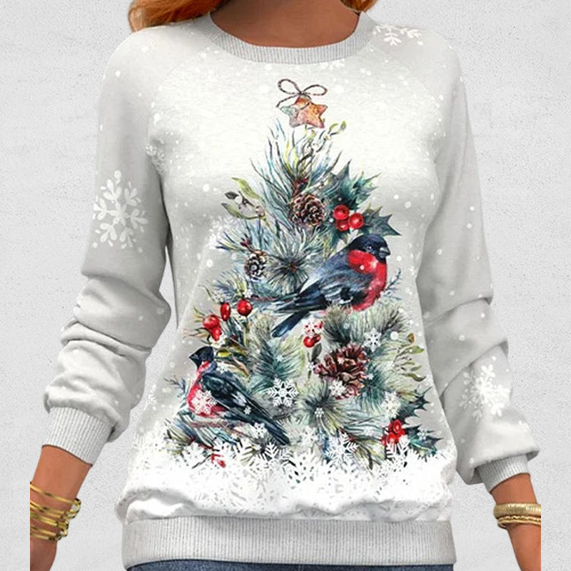 Sweter z motywem choinki