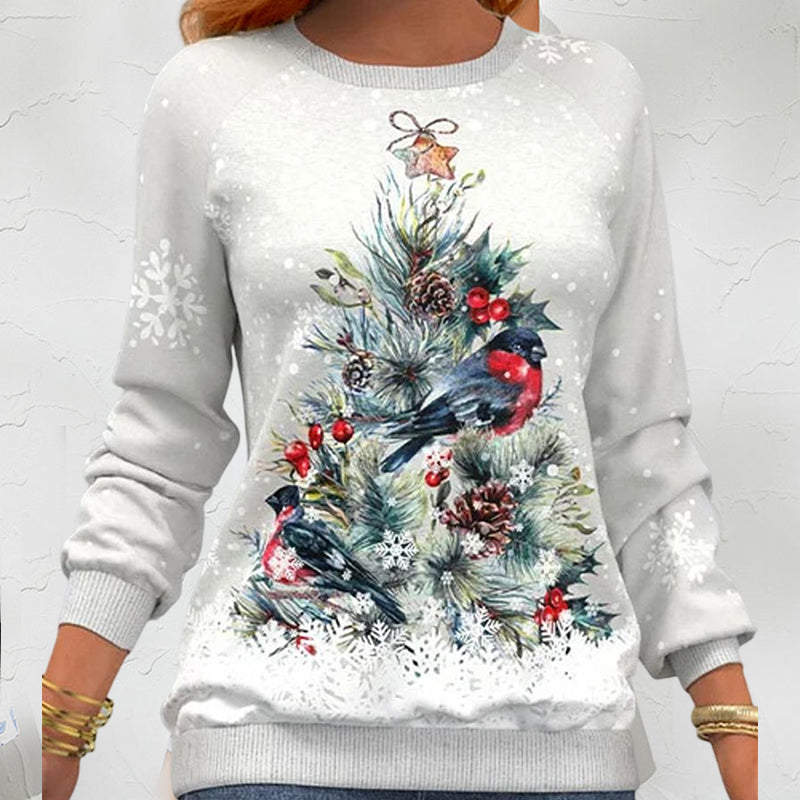 Sweter z motywem choinki