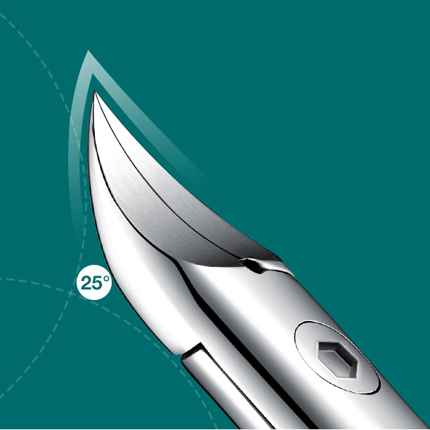 TOENAIL CLIPPER - Ergonomic stainless steel toenail clipper for precise and safe cutting of thick nails in seniors' daily life