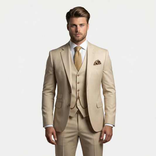Trzyczęściowy garnitur slim fit