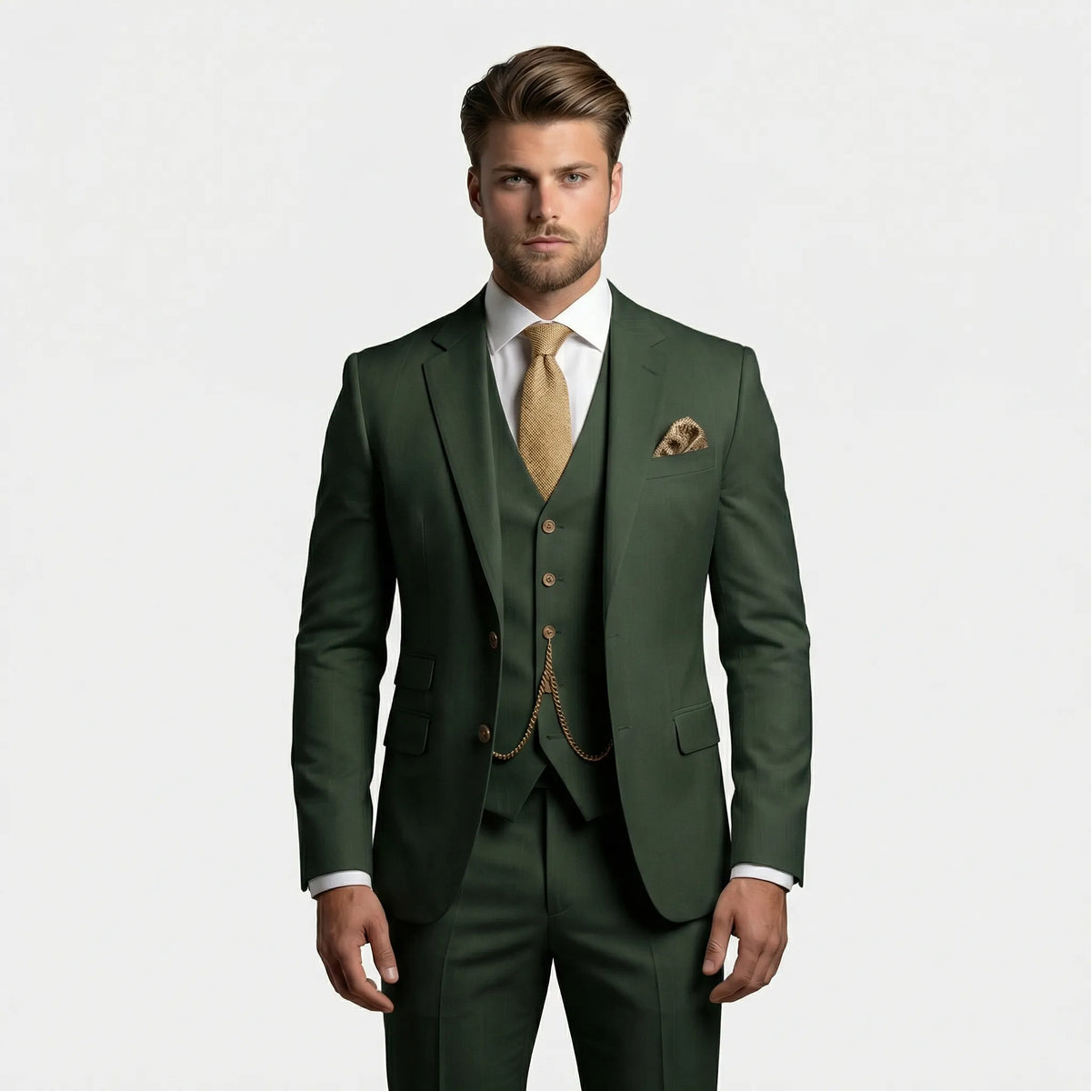 Trzyczęściowy garnitur slim fit