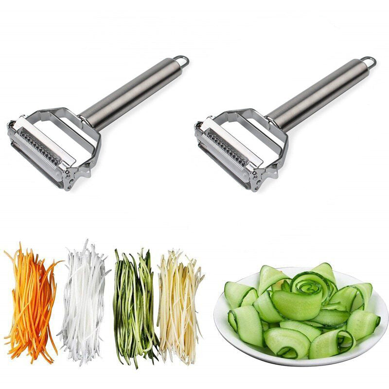 Ultra-Sharp Stainless Steel Multifunction Vegetable Peeler & Julienne Cutter