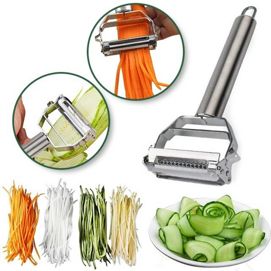 Ultra-Sharp Stainless Steel Multifunction Vegetable Peeler & Julienne Cutter