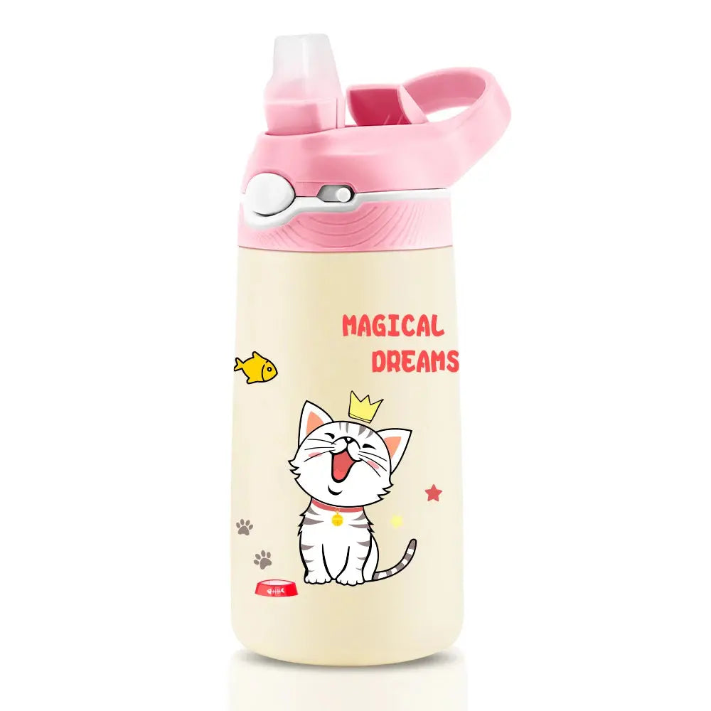 Unicorn Insulated Water Bottle with Straw