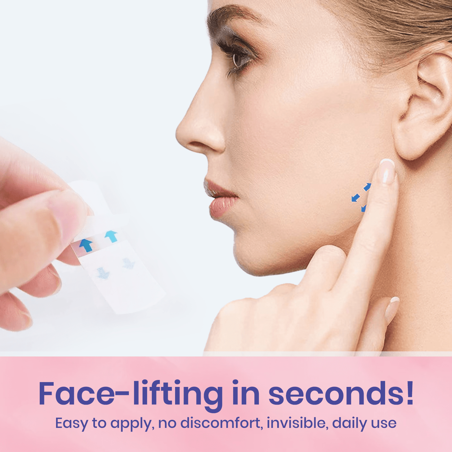 V Face-Lifting Invisible Tape