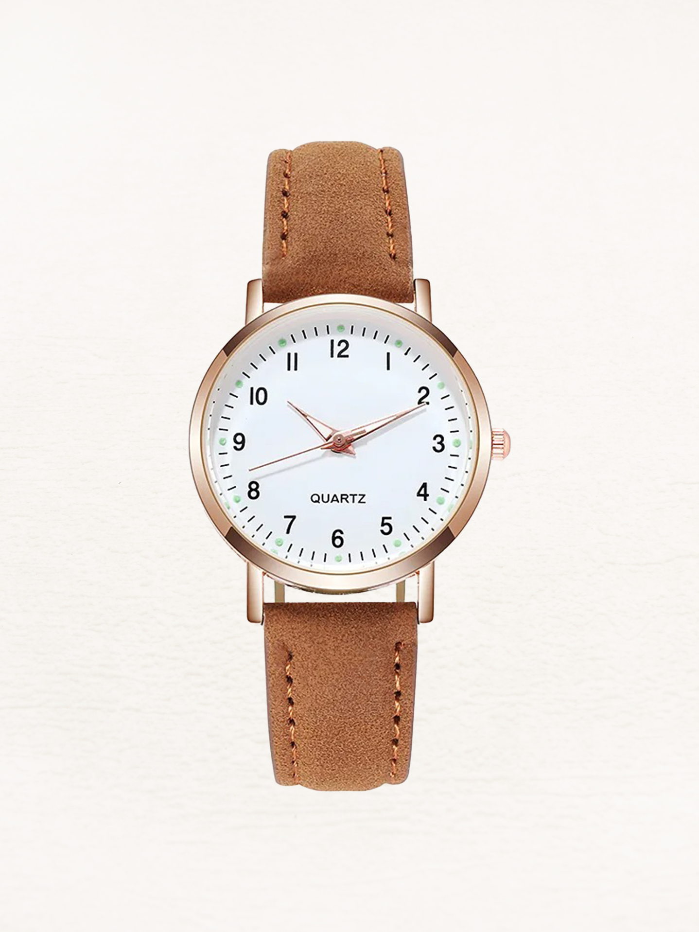 Valeria Leren Rose Gold Women's Watch