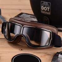 Vintage skórzane okulary motocyklowe – RiderEdge