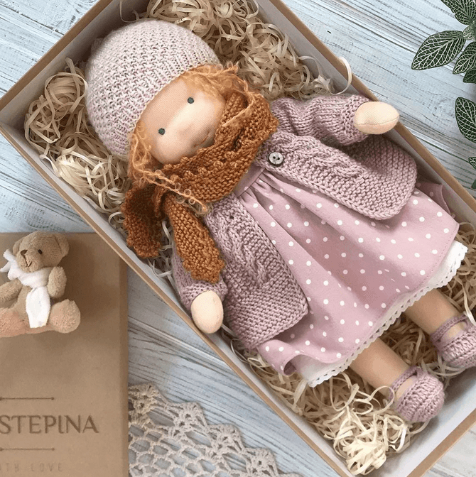 Waldorf-Inspired Handmade Cuddle Doll – Soft, Safe, and Imaginative Playtime