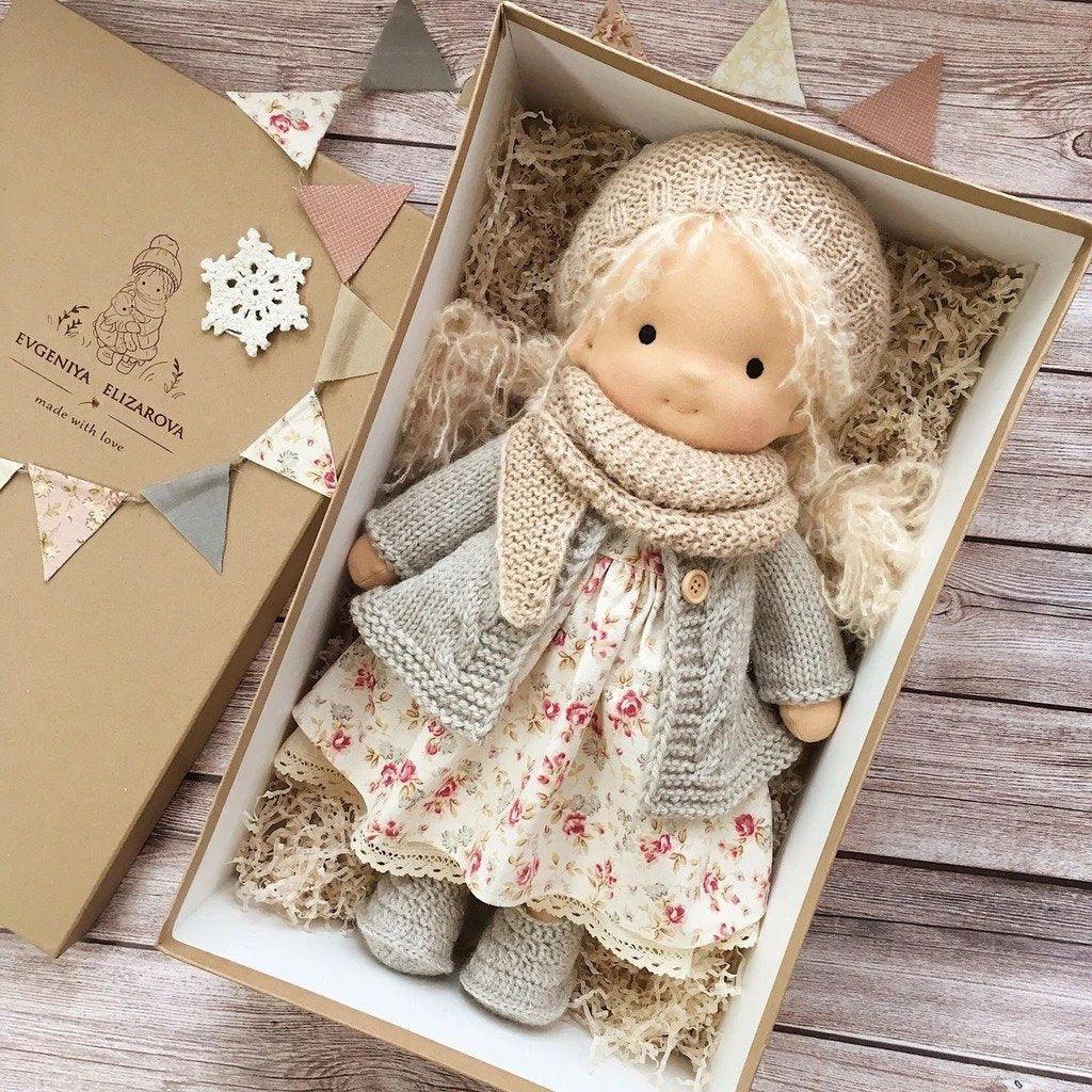 Waldorf-Inspired Handmade Cuddle Doll – Soft, Safe, and Imaginative Playtime