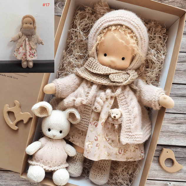 Waldorf-Inspired Handmade Cuddle Doll – Soft, Safe, and Imaginative Playtime