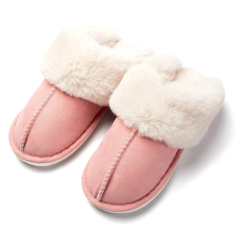 Warm Lined Slippers with Soft Lining and Non-Slip Sole