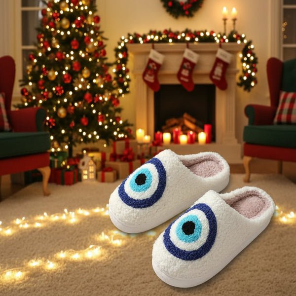WINTERHOOF – Warm, Non-Slip House Slippers with Deer Motif for Winter