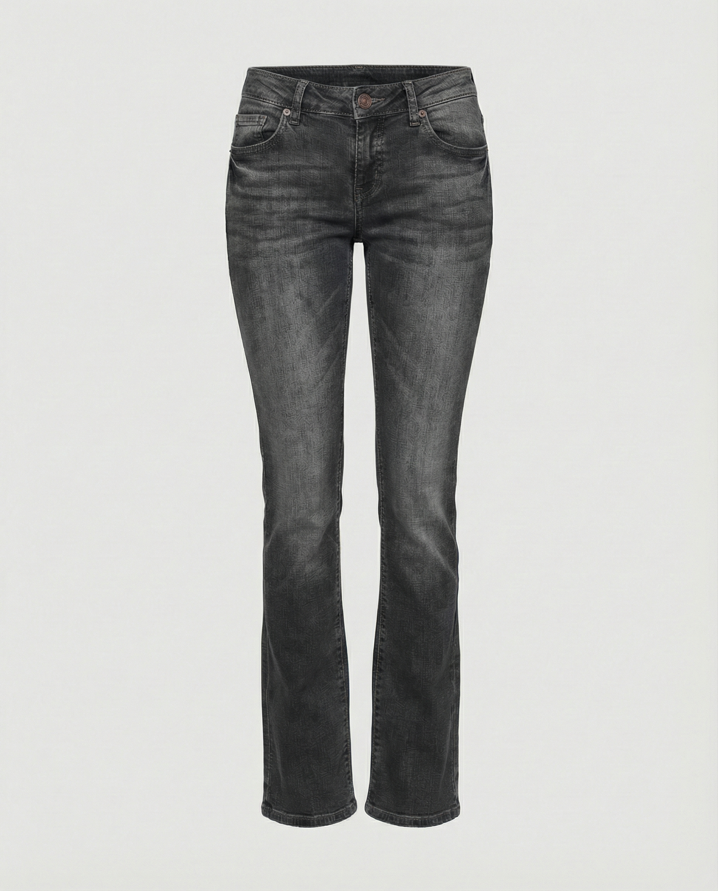 Women's Denim Low-Rise Flared Jeans with Casual Vintage Look & Flared Leg | Glevato