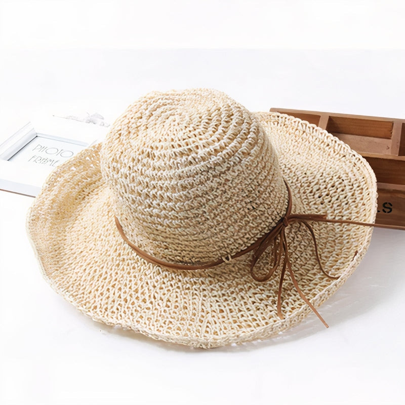 Women's Fedora Foldable Sun Hat with Wide Brim Universal