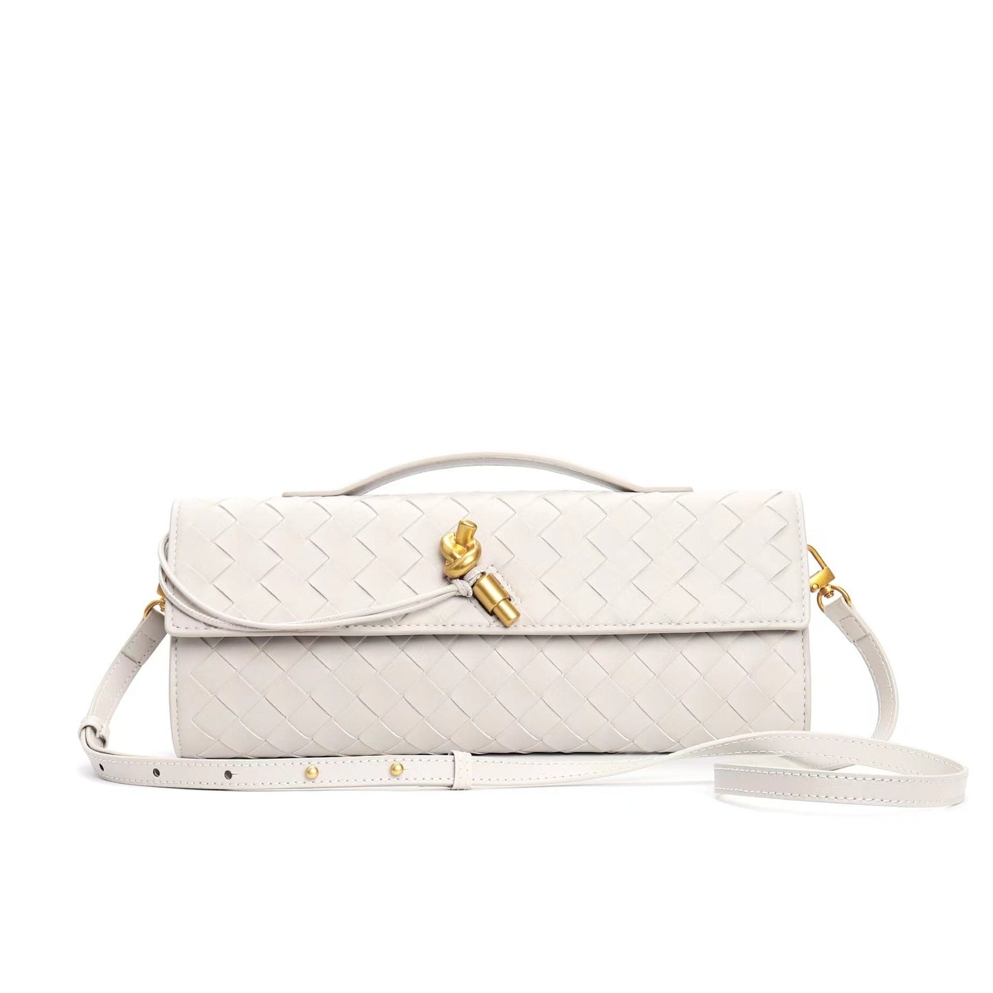 Women's Leather Handbag | Braided Shoulder Strap Backpack