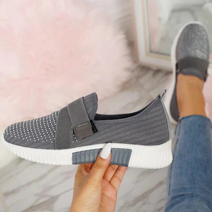 Women's Slip-On Sneaker with Velcro | Improve Your Walking Posture!