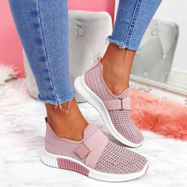 Women's Slip-On Sneaker with Velcro | Improve Your Walking Posture!
