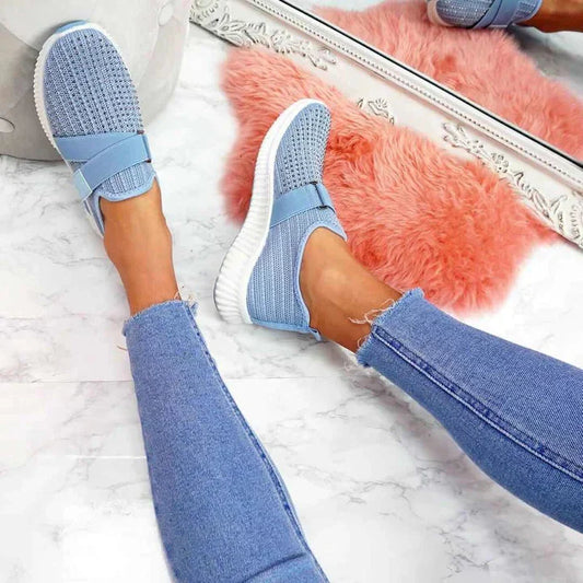 Women's Slip-On Sneaker with Velcro | Improve Your Walking Posture!