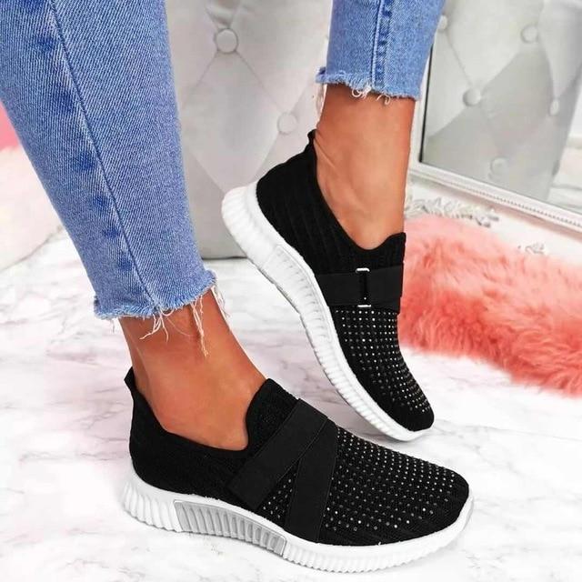 Women's Slip-On Sneaker with Velcro | Improve Your Walking Posture!