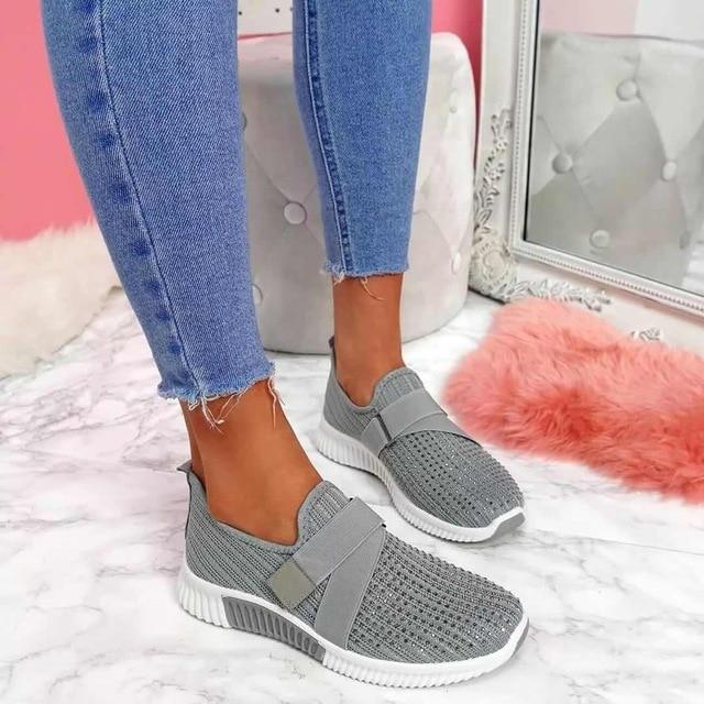 Women's Slip-On Sneaker with Velcro | Improve Your Walking Posture!