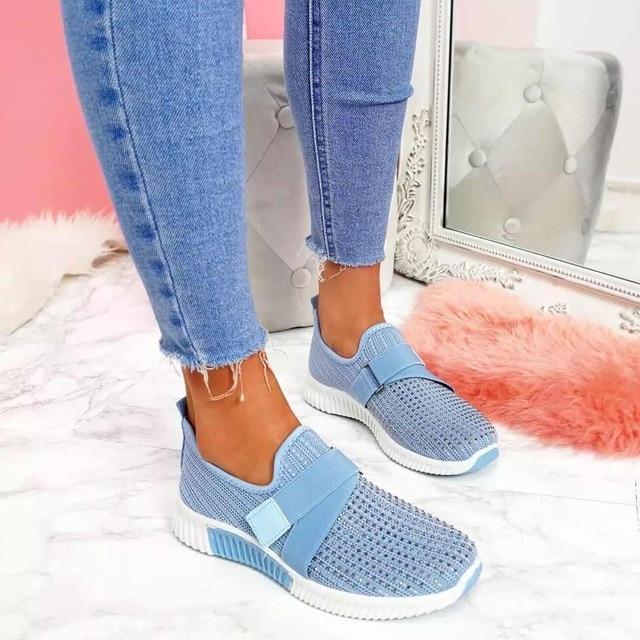 Women's Slip-On Sneaker with Velcro | Improve Your Walking Posture!