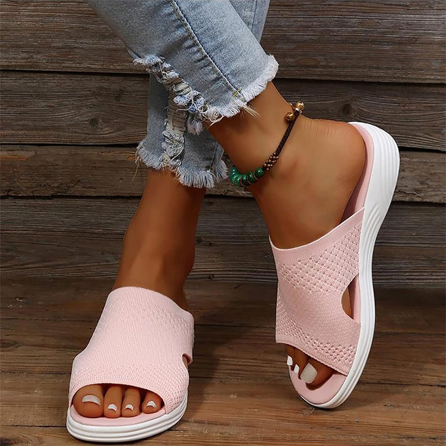 Women's Slippers with Shock-Absorbing Sole