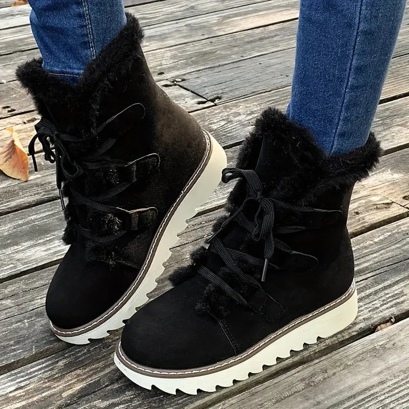 Women's Snow Boots with Faux Fur Lining